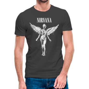 Camiseta Nirvana In Utero ángel abstracto