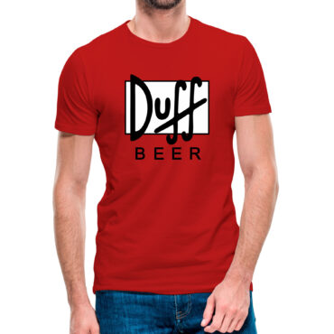Camiseta de manga corta Duff Beer (Roja manga corta)