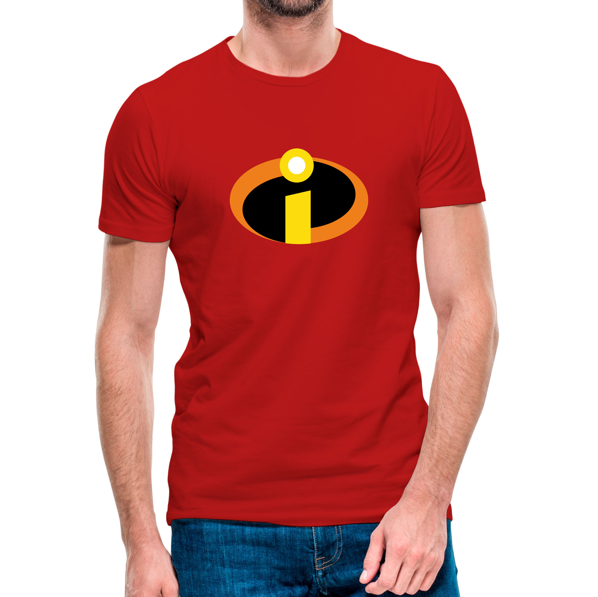 Camiseta de manga corta Los Increibles (Roja manga corta)