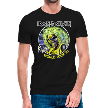 Camiseta Iron Maiden World Tour 81